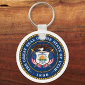 Das große Siegel des Staat von Utah 1896 Schlüsselanhänger (Vorderseite)