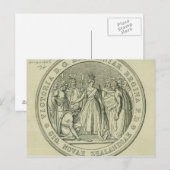 Das große Siegel Neuseelands Postkarte (Vorne/Hinten)