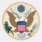 Das große Siegel Runder Aufkleber (Vorderseite)