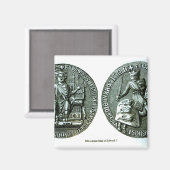 Das große Siegel von Edward I Magnet (Vorderseite/Rückseite)