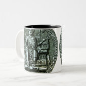 Das große Siegel von Edward I Zweifarbige Tasse (Vorderseite Links)