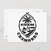 Das große Siegel von Guam Postkarte (Vorne/Hinten)
