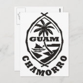 Das große Siegel von Guam Postkarte (Vorne/Hinten)