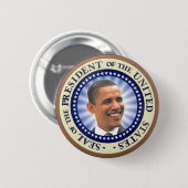 Das große Siegel von Obama-Magneten Button (Vorne & Hinten)
