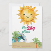 Das große Surf-Party befasste sich mit dem 1. Einladung (Rückseite)