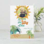 Das große Surf-Party befasste sich mit dem 1. Einladung (Stehend Vorderseite)