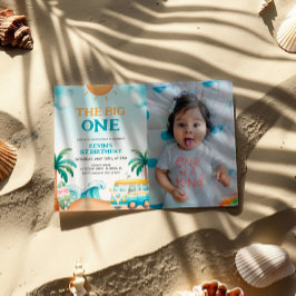 Das Große, Surfen Sie zum Geburtstag Foto Einladung