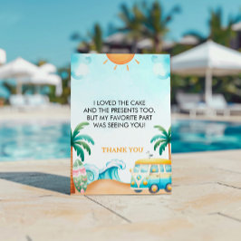 Das Große, Surfen zum Geburtstag Dankeskarte