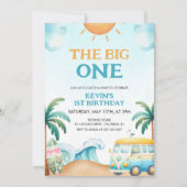 Das Große, Surfen zum Geburtstag Einladung (Vorderseite)