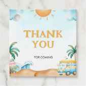 Das Große, Surfen zum Geburtstag Geschenkanhänger (Vorderseite)