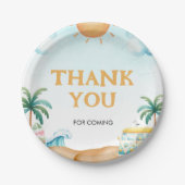 Das Große, Surfen zum Geburtstag Pappteller (Vorderseite)