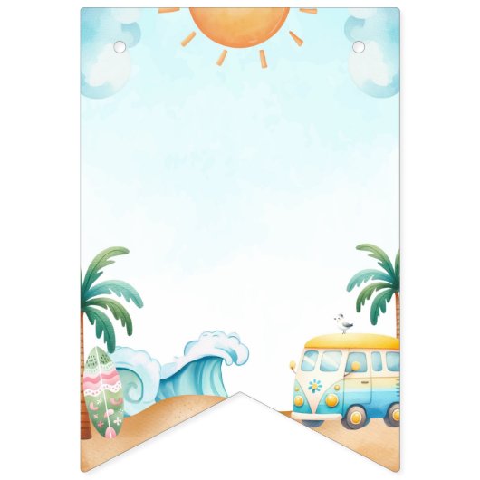 Das Große, Surfen zum Geburtstag Wimpelkette (Erste Fahne)