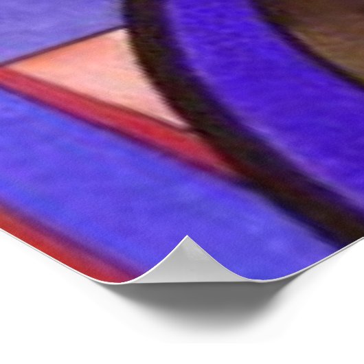 Das große Tor zu Kiew Wassily Kandinsky Poster (Ecke)