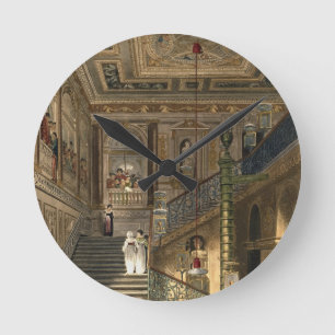 Das große Treppenhaus an Kensington-Palast von Runde Wanduhr