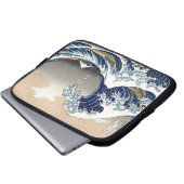 Das große Welle 神奈川沖浪裏 Laptopschutzhülle (Vorne Knopf)