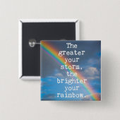 Das größere Ihr Sturm-Zitat Button (Vorne & Hinten)