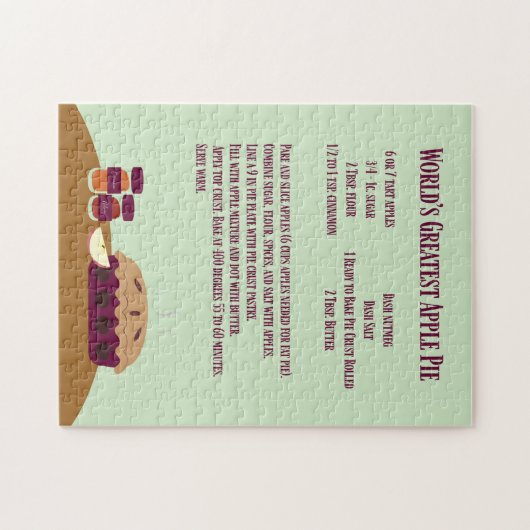 Das größte Apple Pie Rezept der Welt Puzzle (Horizontal)