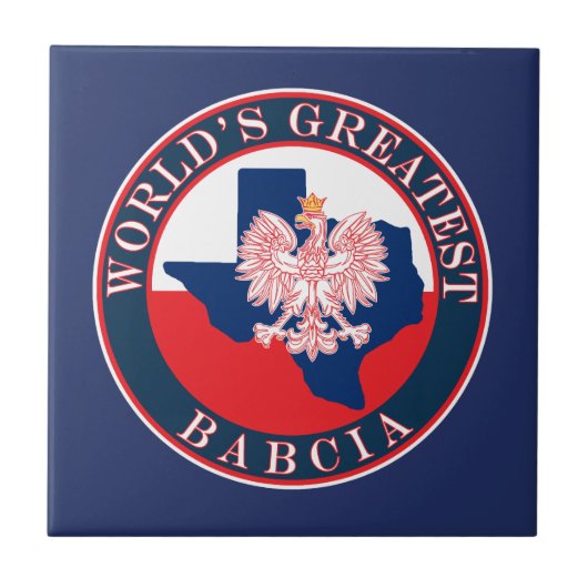 Das größte Babcia der Welt Fliese (Vorderseite)