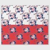 Das größte Babcia der Welt Geschenkpapier (Flach)