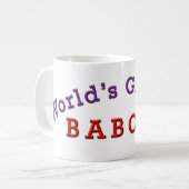 Das größte Babcia der Welt Kaffeetasse (Vorderseite Links)