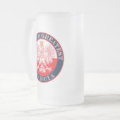 Das größte Babcia der Welt Mattglas Bierglas (Vorderseite Links)