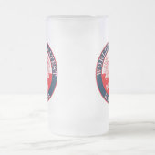 Das größte Babcia der Welt Mattglas Bierglas (Mittel)