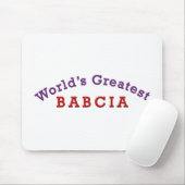 Das größte Babcia der Welt Mousepad (Mit Mouse)