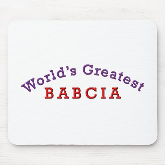 Das größte Babcia der Welt Mousepad (Vorne)