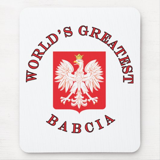 Das größte Babcia der Welt Mousepad (Vorne)
