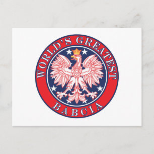 Das größte Babcia der Welt Postkarte