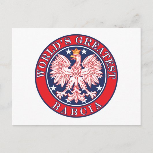Das größte Babcia der Welt Postkarte (Vorderseite)