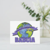 Das größte Babcia der Welt Postkarte (Stehend Vorderseite)