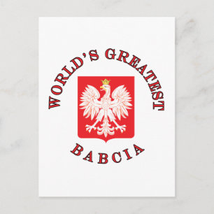 Das größte Babcia der Welt Postkarte