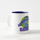Das größte Babcia der Welt Zweifarbige Tasse (Vorderseite Links)