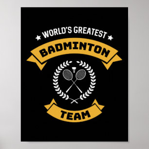 Das größte Badminton-Team der Welt Poster