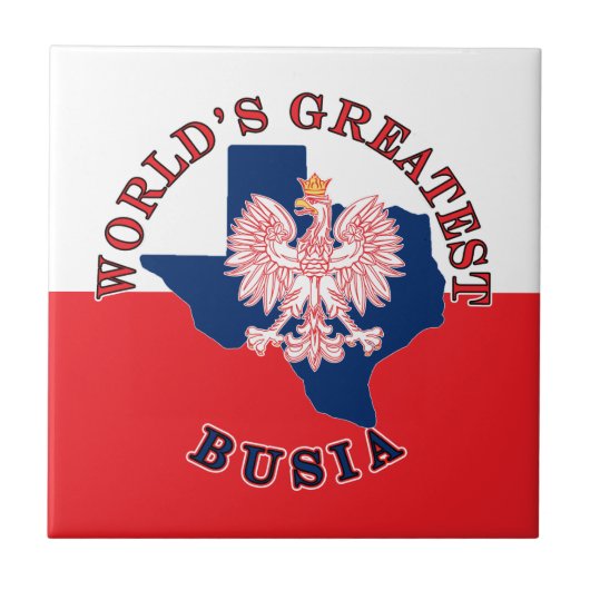Das größte Busia der Welt Fliese (Vorderseite)