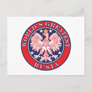 Das größte Busia der Welt Postkarte