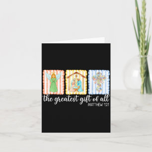 Das größte Geschenk aller Weihnachten Jesus Geburt Karte