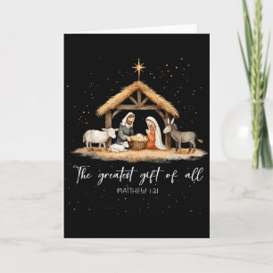 Das größte Geschenk für alle Weihnachten Jesus Geb Karte