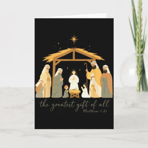 Das größte Geschenk für alle Weihnachten Jesus Geb Karte