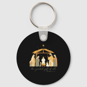Das größte Geschenk für alle Weihnachten Jesus Geb Schlüsselanhänger