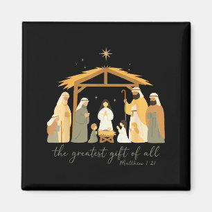 Das größte Geschenk für alle Weihnachten Nativität Magnet