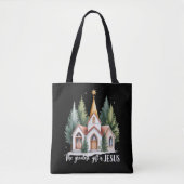 Das größte Geschenk ist Jesus Weihnachtskirche Chr Tasche (Vorderseite)