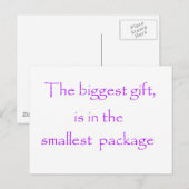 Das größte Geschenk - Postkarte (Vorne/Hinten)