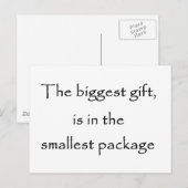 Das größte Geschenk - Postkarte (Vorne/Hinten)