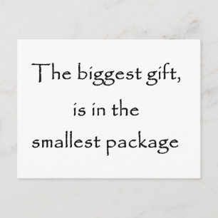 Das größte Geschenk - Postkarte
