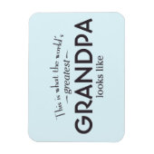 Das größte Großvater der Welt Magnet (Vertikal)