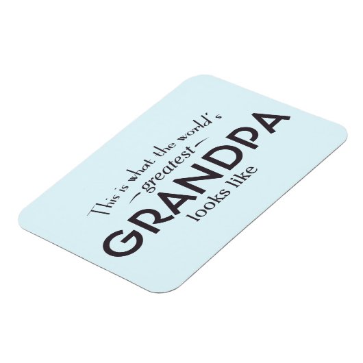 Das größte Großvater der Welt Magnet (Linke Seite)