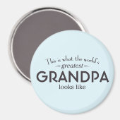 Das größte Großvater der Welt Magnet (Vorderseite/Rückseite)