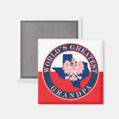 Das größte Großvater der Welt Magnet (Vorderseite/Rückseite)